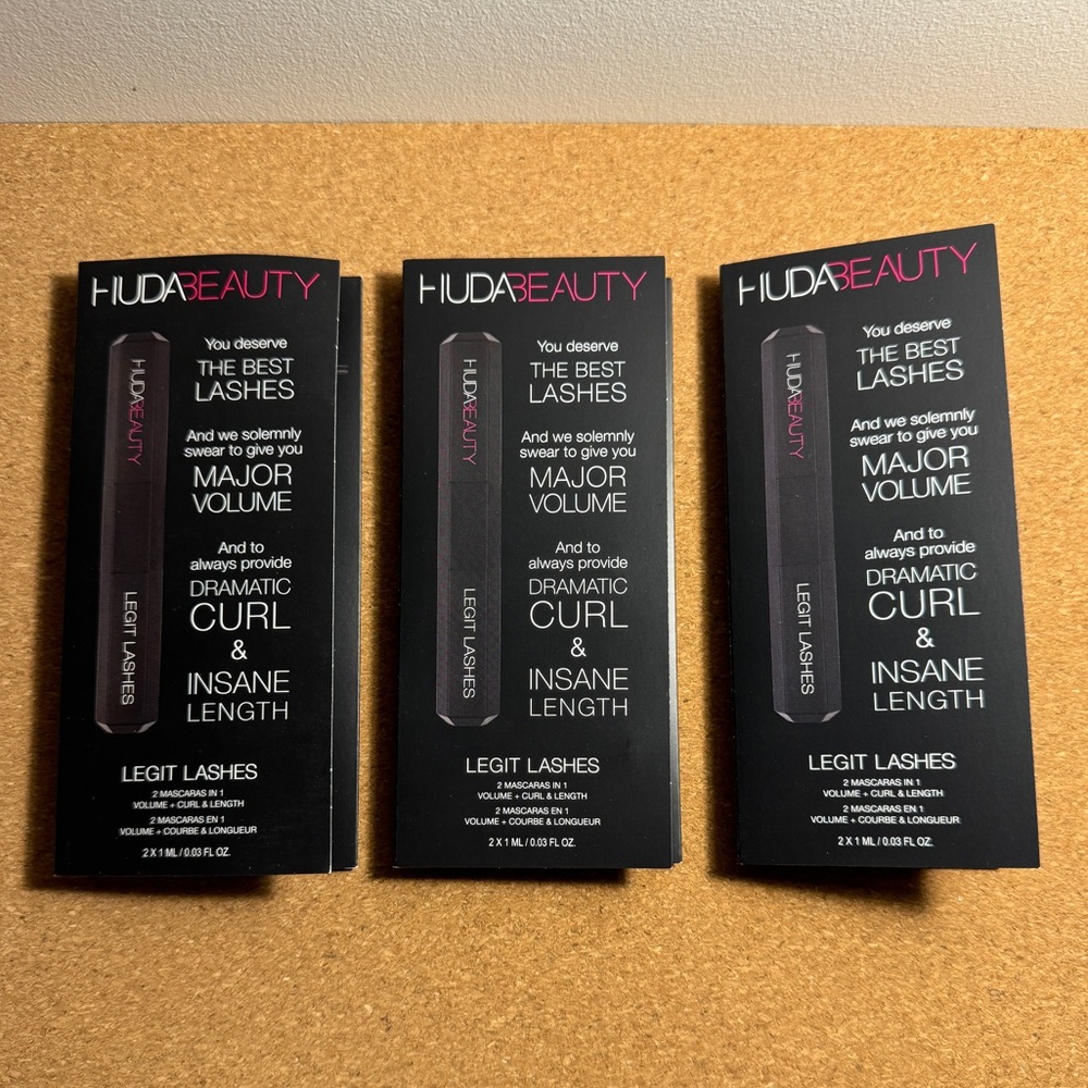 HUDA BEAUTY LEGIT LASHES Double-Ended Volumizing and Lengthening Mascara